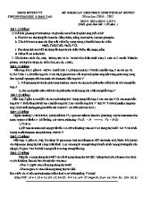 Đề thi khảo sát học sinh giỏi cấp huyện môn Hóa học Lớp 8 - Năm học 2014-2015 - Phòng GD & ĐT huyện Vũ Thư (Có đáp án)